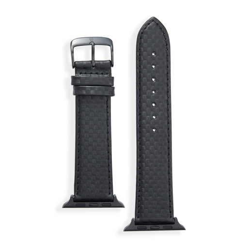 Carbon Fiber Leather Watchband for the Apple Watch