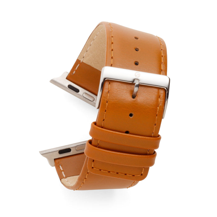 Square Tip Oiled Leather For the Apple Watch