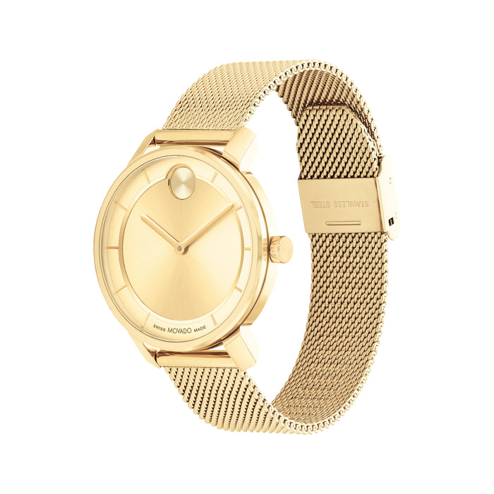 Movado Bold Ladies' Access Gold Mesh Bracelet 3600921