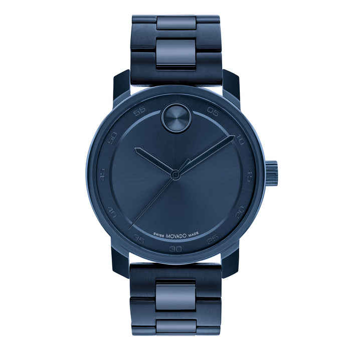 Movado Bold Access Blue Ion-Plated SS 3600914