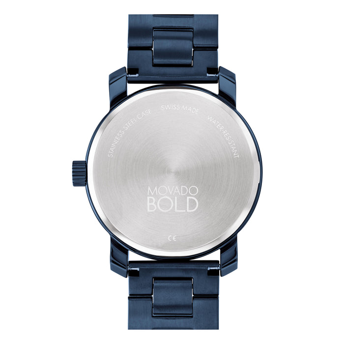 Movado Bold Access Blue Ion-Plated SS