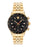 Hellenyium 44MM IP Yellow Gold Watch Blk Dial IP Yellow Gold Bracelet
