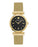 Versace Regalia 34MM IP Yellow Gold Watch Black Dial IP YG Bracelet