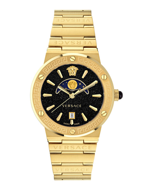 Versace Versace Greca Logo Moonphase Gold Ladies Watch - Time After Time Watches