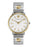 V-Circle 38MM Two-Tone Watch Silver Dial Two Tone Bracelet