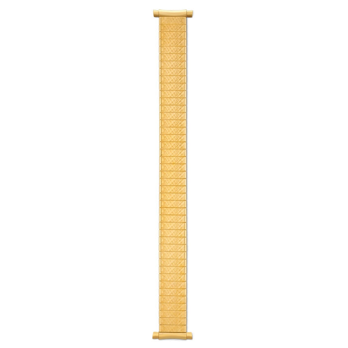 Speidel Men's Stainless Steel Comfortable Stretch Watch Band, Gold or Silver Tone Replacement Strap , 16-22mm, Straight End with No Clasp Extra Long - Time After Time Watches
