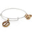 Alex and Ani Initial F Two Tone Charm Bangle