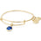 Alex and Ani Sapphire Birthstone Charm Bangle With Swarovski® Crystals Shiny Gold