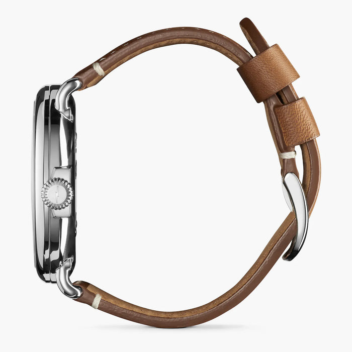 Shinola, The Runwell 47mm Green Dial Brown Leather