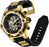 Invicta Men's Bolt Chrono Gold Case Black Silicone - 25468