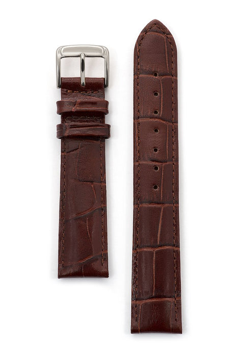 Speidel Men's Padded Alligator Grain Leather Band in Black and Brown - Time After Time Watches