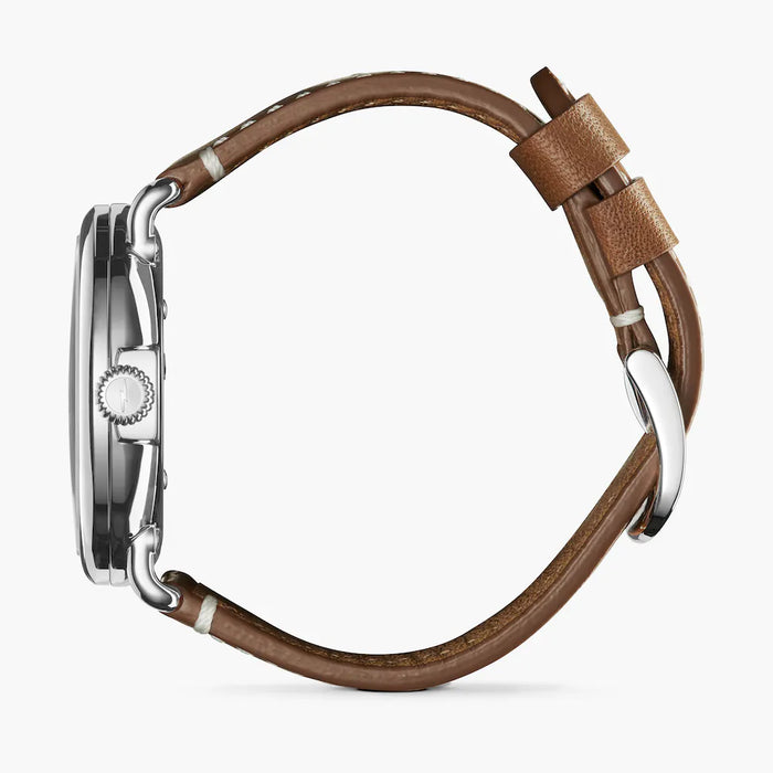 Shinola Shinola, The Runwell 41mm White Dial Brown Leather - Time After Time Watches
