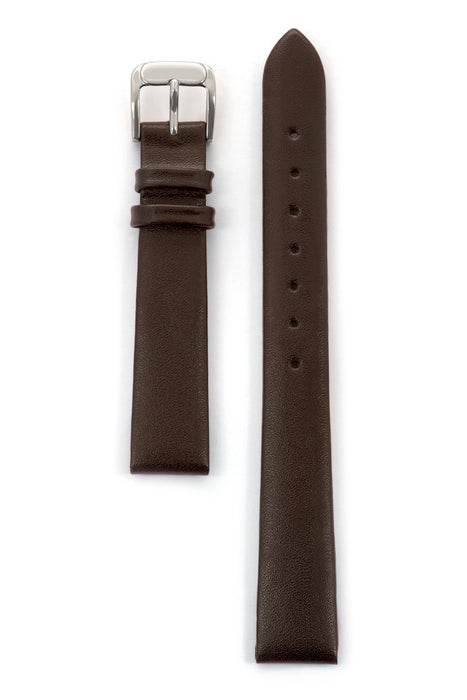 Ladies' Calfskin Leather Band in Black, Brown, White, Red and Navy
