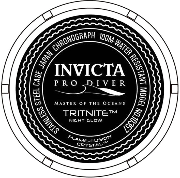 Invicta Men's Pro Diver Zager Exclusive Yellow Dial Black Silicone - 10357