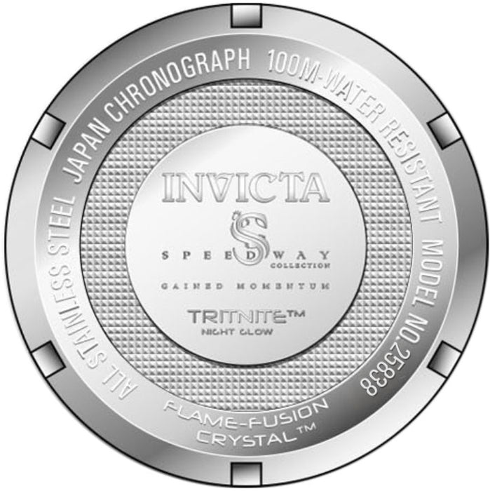 Invicta Men's Speedway Chrono Black Dial SS Bracelet - 25838