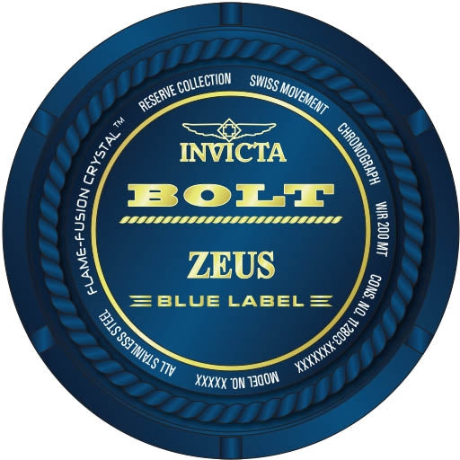 Invicta Men's Bolt Zeus Reserve Blue Label - 35323