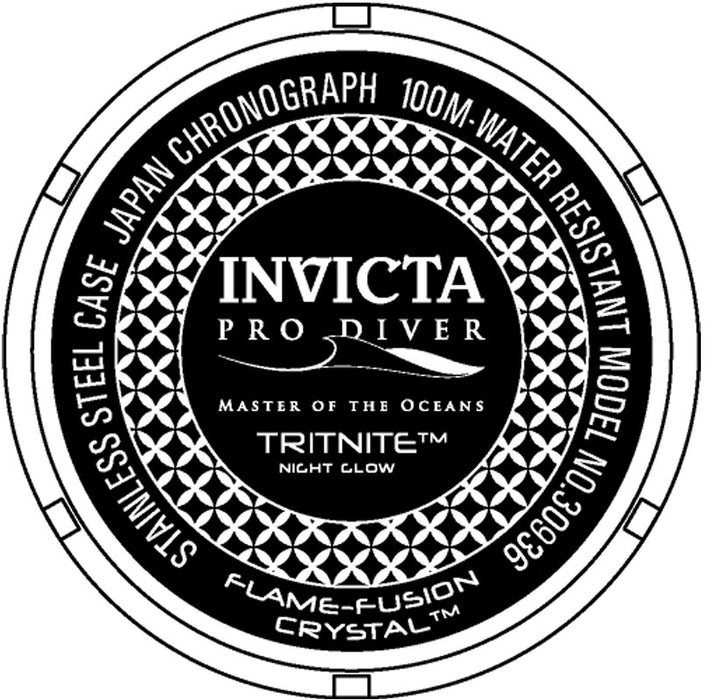 Invicta Men's Pro Diver Black Dial Black Silicone - 30936