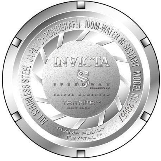 Invicta Men's Speedway Chrono Black Dial SS Bracelet - 28657