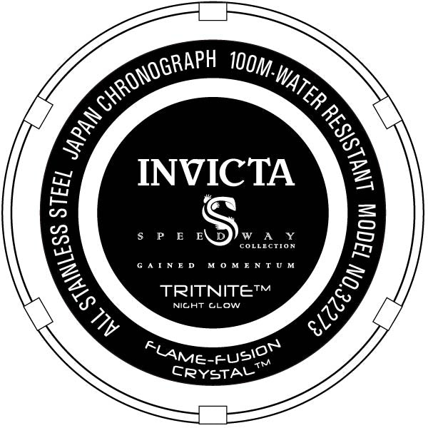 Invicta Men's Speedway Chrono Blue Dial Rose & SS Bracelet - 32273