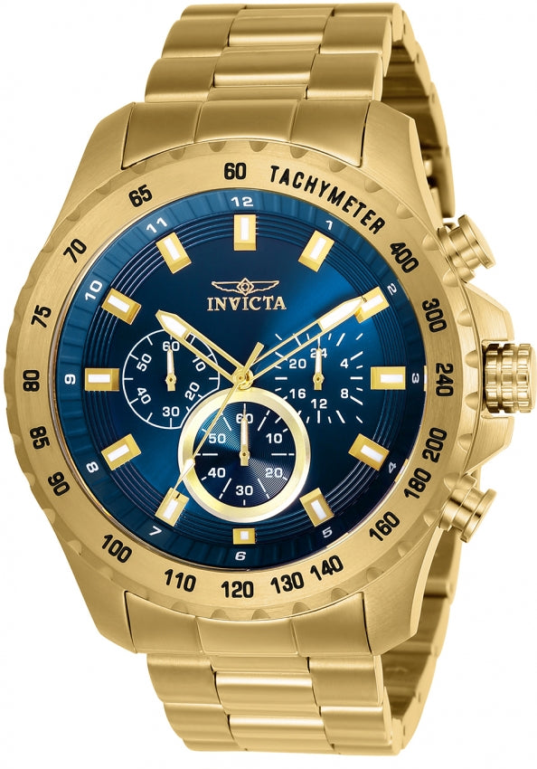 Invicta Men's Speedway Gold Tone 24213