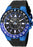 Invicta Men's Aviator Blue Bezel Black Silicone - 19269