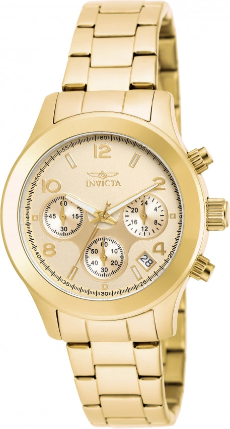 Invicta Ladies Angel Lady Gold Dial Gold Bracelet - 19217