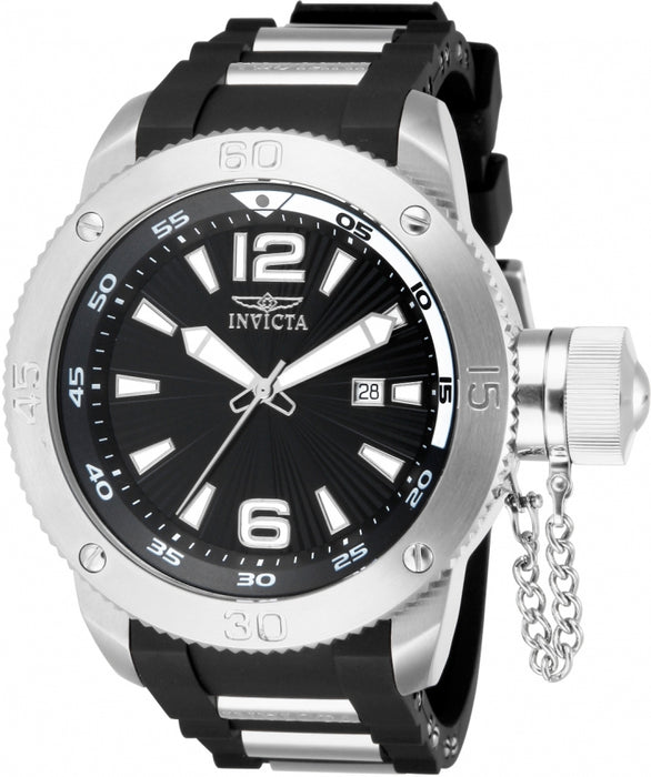 Invicta Men's I-Force Black Dial Black Rubber - 12963