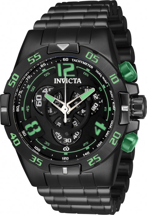 Invicta Men's Corduba Chrono Black Dial Black Bracelet - 34984