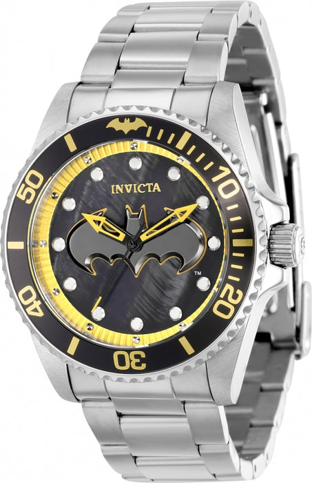 Invicta Men's DC Comics Batman Black Dial SS Bracelet - 36383