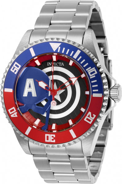 Invicta Men s Marvel Captain America SS Bracelet 29680 Time After Time