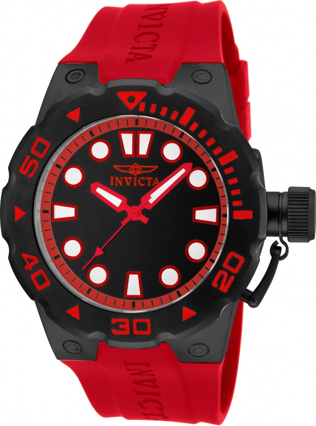 Invicta Men s Pro Diver Red Black 16139
