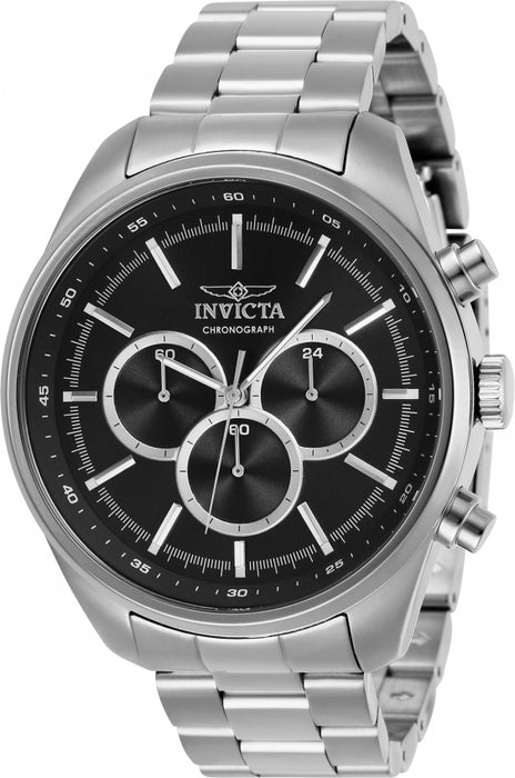 Invicta Men's Specialty Chrono Black Dial SS Bracelet - 29163