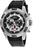 Invicta Men's Aviator Chrono Silver Dial Black Silicone - 21735