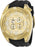 Invicta Men's Aviator Chrono Gold Dial Black Silicone - 30486