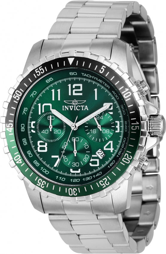Invicta Men's Specialty Green Dial SS Bracelet - 39126