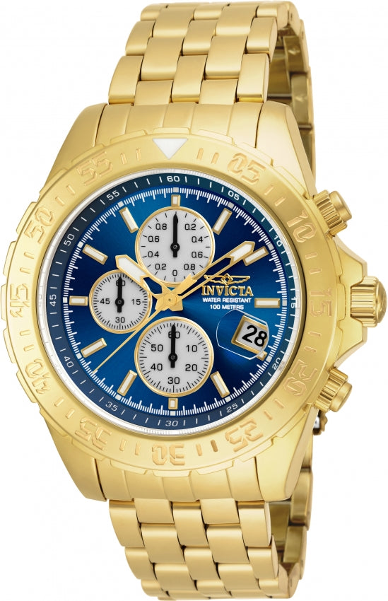 Invicta Men's Aviator Chronograph Blue & Gold 18855