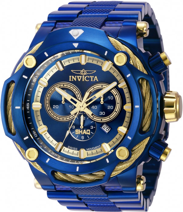 Invicta Men's SHAQ Chrono Blue Dial Blue Bracelet - 37022