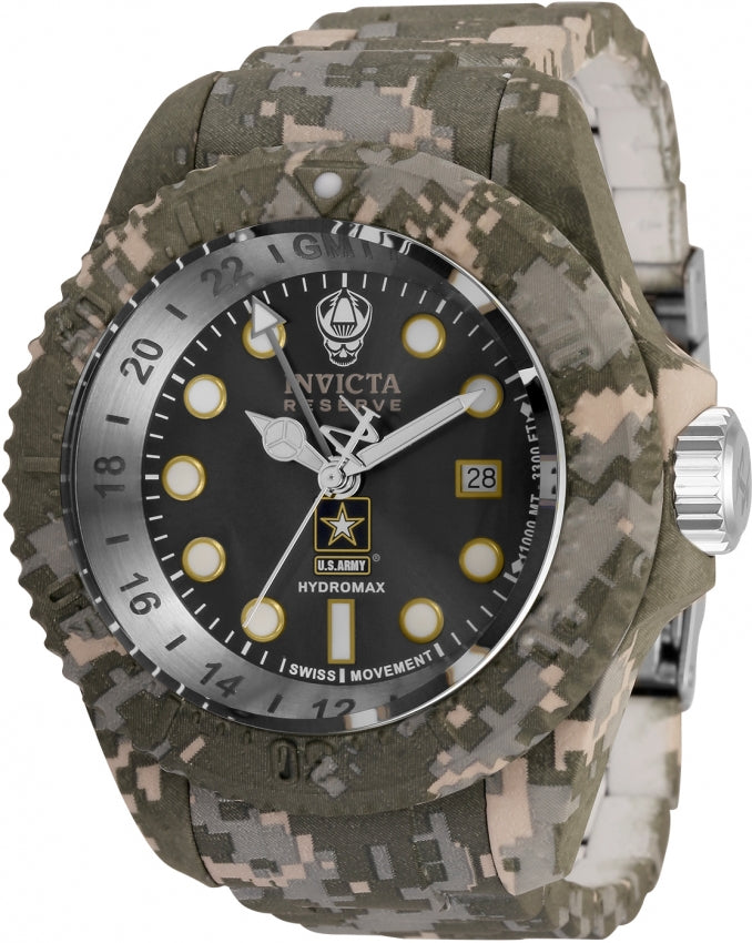 Invicta Men's U.S. Army Black Dial Camo Bracelet - 34577