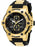 Invicta Men's Bolt Chrono Gold Case Black Silicone - 25468