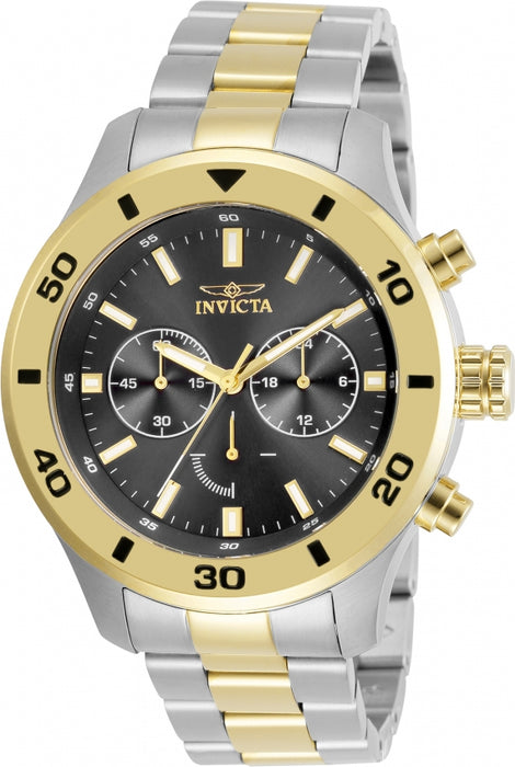 Invicta Men's Specialty Chrono Black Dial Two Tone Bracelet - 28889