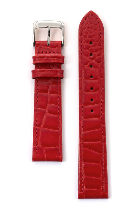Speidel Men's Alligator Grain Leather Band in Black, Brown, Red and White - Time After Time Watches