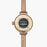 Shinola, Birdy 34mm Moon Phase White Dial Bourbon Leather