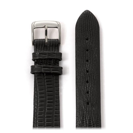 Speidel Men's Gator Lizard Grain Leather in Black and Brown - Time After Time Watches