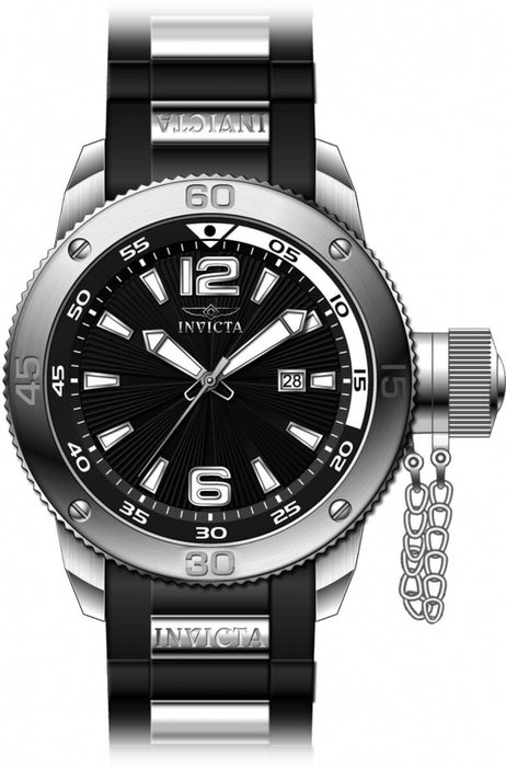 Invicta Men's I-Force Black Dial Black Rubber - 12963