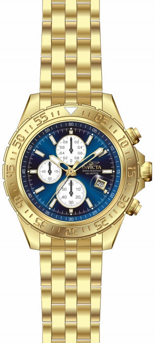 Invicta Men's Aviator Chronograph Blue & Gold 18855