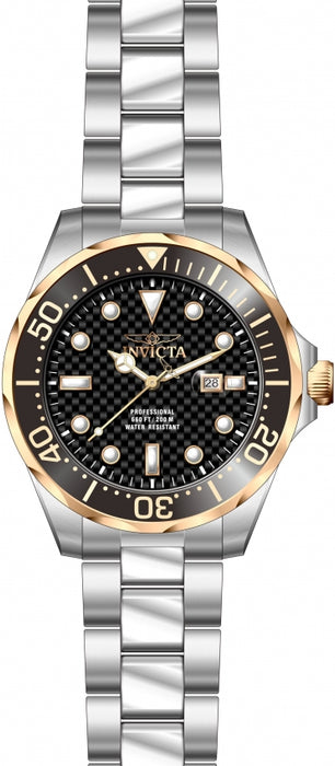 Invicta Men's Pro Diver Black Dial SS Bracelet - 12567