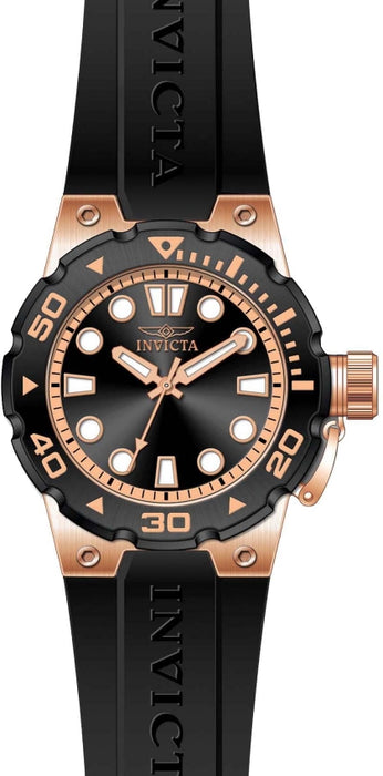 Invicta Invicta Men's Pro Diver Rose Case Black Silicone - 16136 - Time After Time Watches