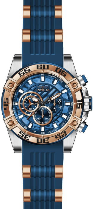 Invicta Men's Speedway Rose Case Blue Silicone - 27255