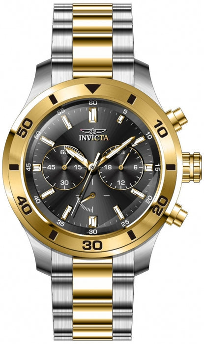 Invicta Men's Specialty Chrono Black Dial Two Tone Bracelet - 28889