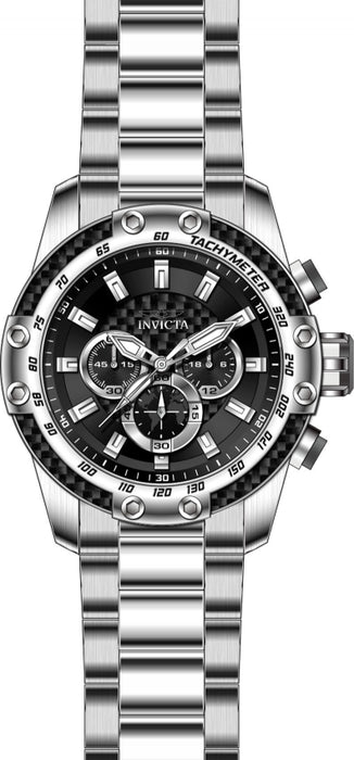Invicta Men's Speedway Chrono Black Dial SS Bracelet - 28657
